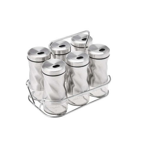 Service à épices Karaca Tottori Inox, 7 pièces, verre,  rectangulaire 