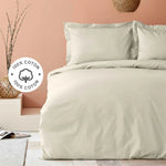 Parure de lit Karaca Home Back To Basic 100% coton, single, beige