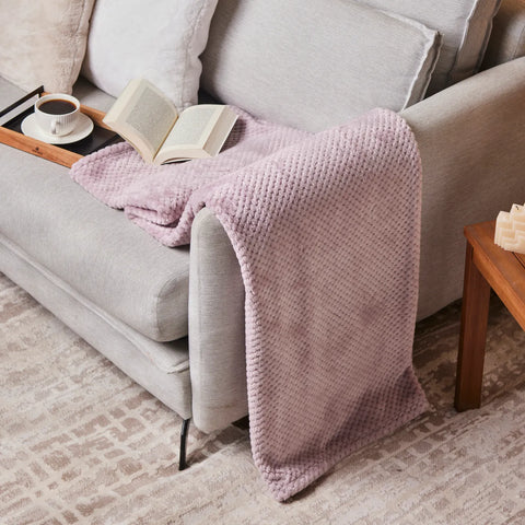 Couverture plaid Karaca Pearl Baby Fleece Wellsoft, violette