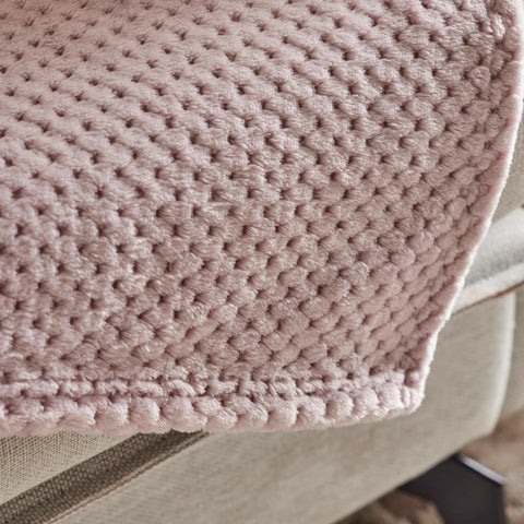 Couverture plaid Karaca Pearl Baby Fleece Wellsoft, violette