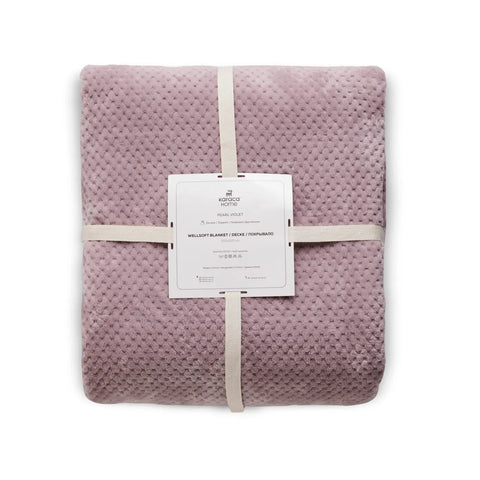 Couverture plaid Karaca Pearl Baby Fleece Wellsoft, violette