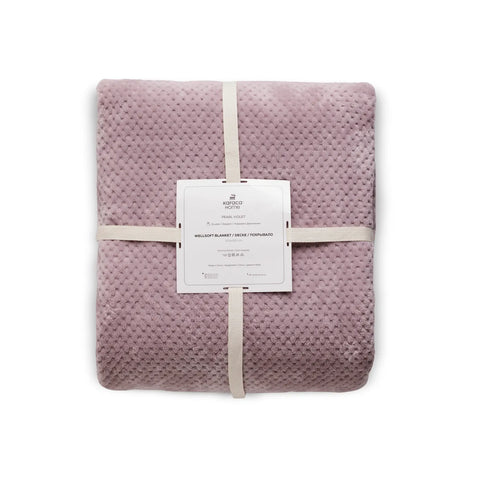 Couverture plaid Karaca Pearl Baby Fleece Wellsoft, single, violette