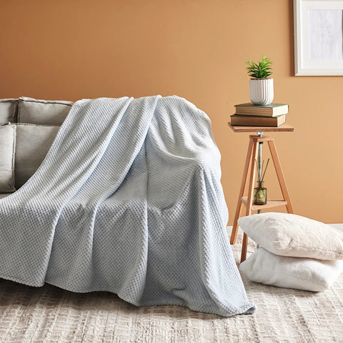 Couverture plaid Karaca Pearl Baby Fleece Wellsoft, single, bleu