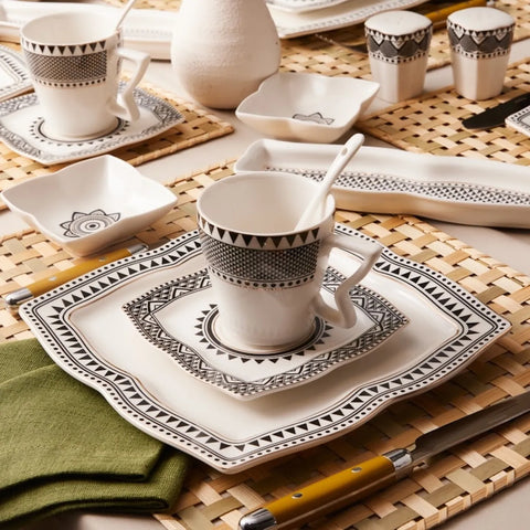 Service Petit Déjeuner Karaca New Globe 6 personnes, 32 pièces, porcelaine