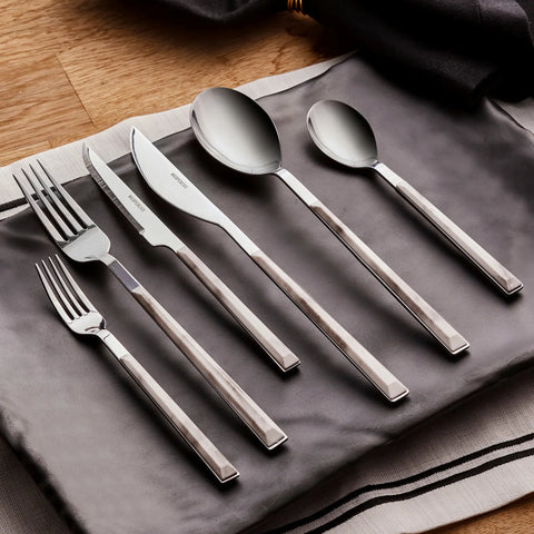 Ensemble de couverts Karaca Leda pour 6 personnes, 36 pièces, blanc