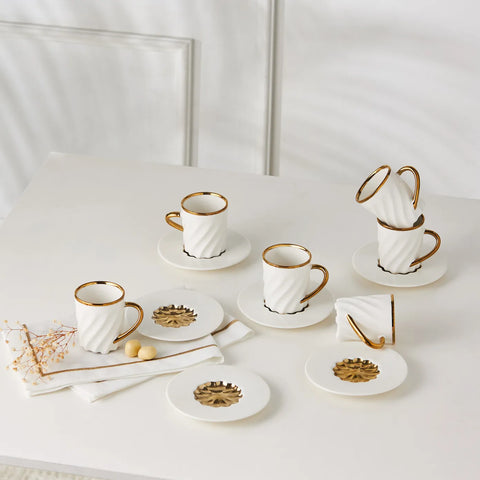 KARACA SET 6 KİŞİLİK 80 ML KAHVE FİNCANI