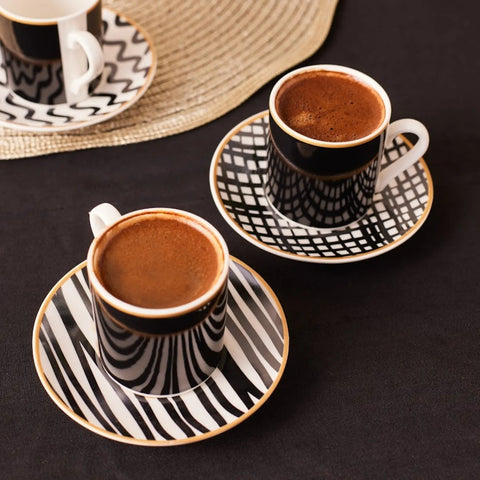 KARACA TORO 6 KİŞİLİK 90 ML KAHVE, SİYAH