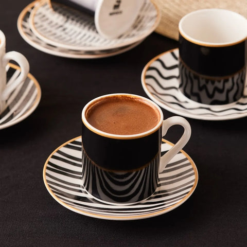 KARACA TORO 6 KİŞİLİK 90 ML KAHVE, SİYAH