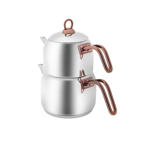 Théière Karaca Urban avec la base d’induction, taille moyenne, rosegold