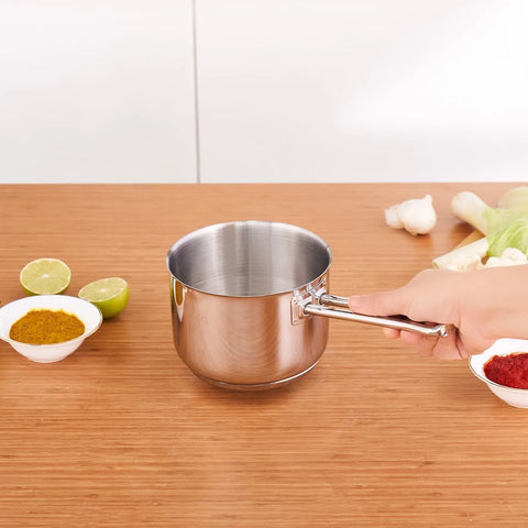 Casserole à lait Karaca Grace avec la base d’induction, acier, 1.6 Lt