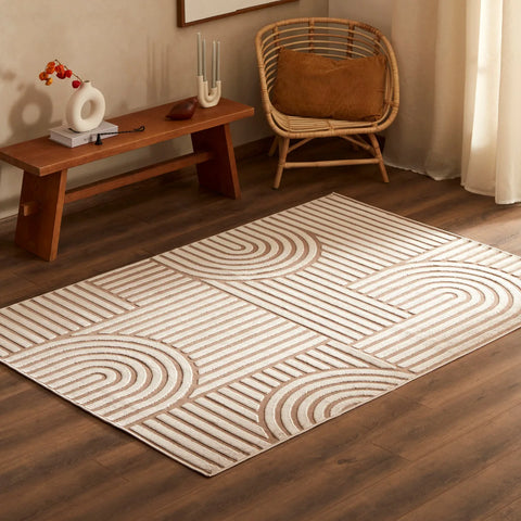 Tapis Kaşmir Halı 7/24 Scandinave Thor beige, 160x230 cm