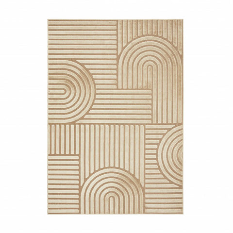Tapis Kaşmir Halı 7/24 Scandinave Thor beige, 200x290 cm