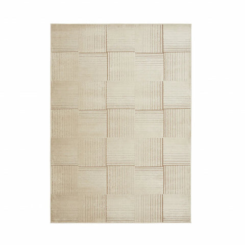 Tapis Kaşmir Halı 7/24 Scandinave Elin beige, 200x290 cm