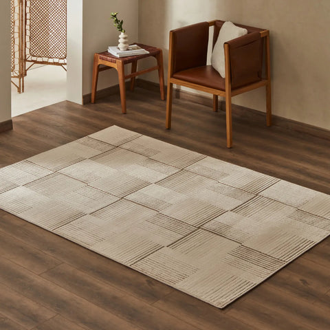 Tapis Kaşmir Halı 7/24 Scandinave Elin beige, 200x290 cm