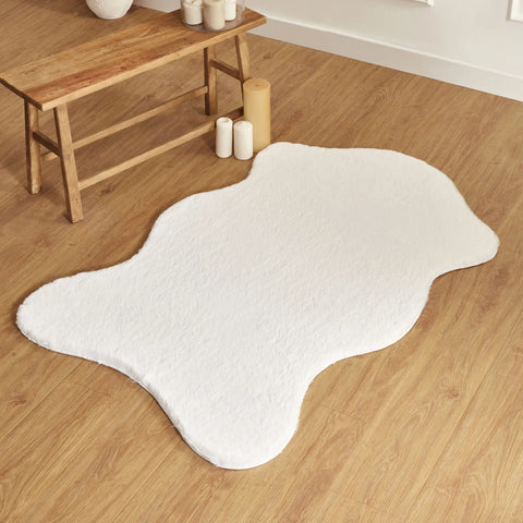 Tapis Kaşmir Halı 7/24 Cosy Premium blanc, 100x150 cm
