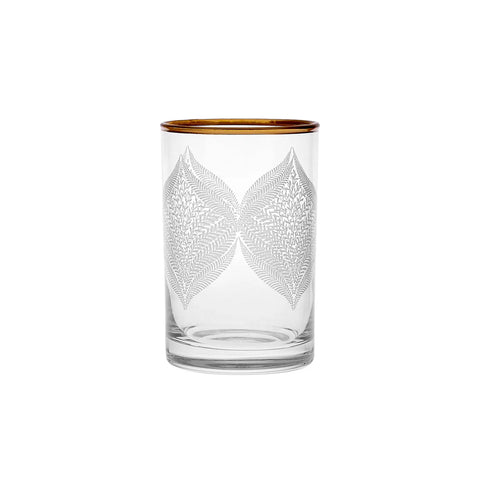 Verres à eau pour café turc Karaca Defne 6 pièces, or