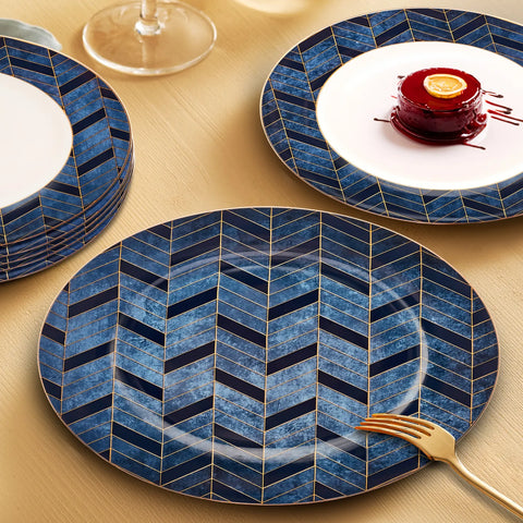 Assiettes à dessert Karaca Yakut pour 6 personnes, 7 pièces