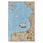 Tapis Kaşmir Halı Dekoratif Art Enfant/Jeune Mer, 80x150 cm