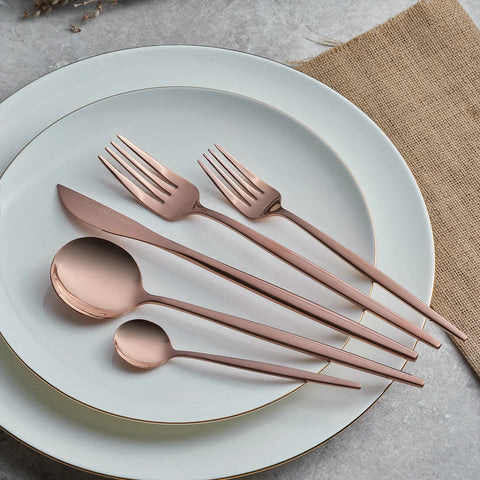Ensemble de couverts Karaca Orion pour 6 personnes, 30 pièces, rosegold