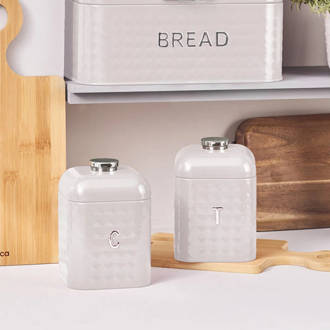 Boîte à pain Karaca Elmas avec boîte de rangement cadeau, crème