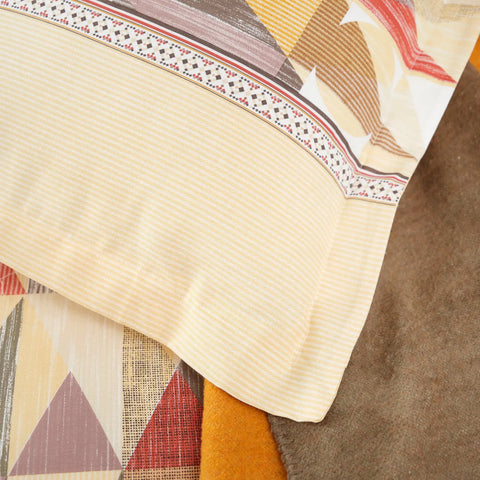 Ensemble de couvertures Karaca Home Frenela pour lit double, coton, jaune 