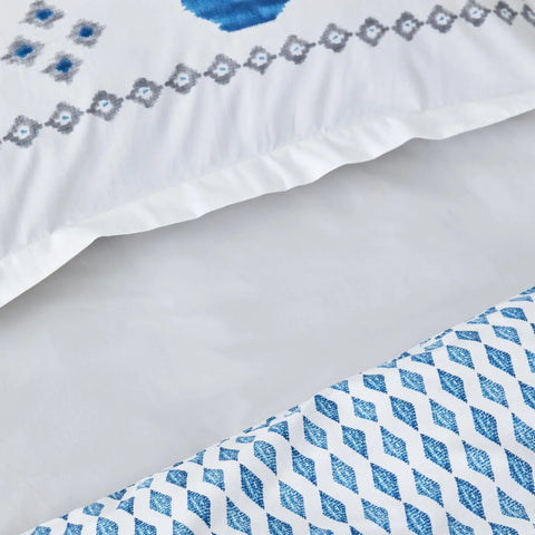 Parure de lit Karaca Home Neos single, 100% coton, bleu 