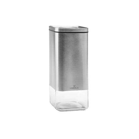 Boîte de rangement Karaca Avangart Inox, sous vide, en verre, L