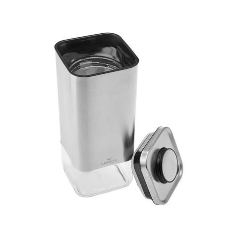 Boîte de rangement Karaca Avangart Inox, sous vide, en verre, L