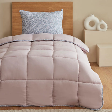 Ensemble de couettes Karaca Dexie single 135x200, 50x70 cm, rose