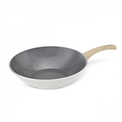 Wok Karaca X Refika Birgül Swiss Crystal, 28 cm, crème