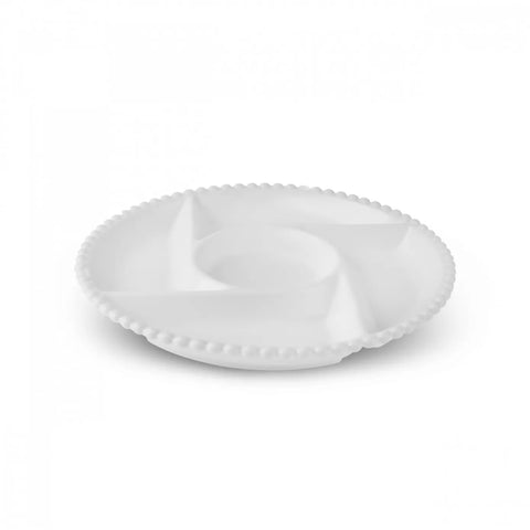 Assiette de présentation Karaca Carmen Perla 5 compartiments, 27 cm, rond