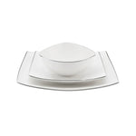 Service de table en porcelaine Karaca Jana pour 4 personnes, 12 pièces, argenté