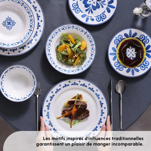  Service de table Karaca Zeher pour 6 personnes, 24 pièces 