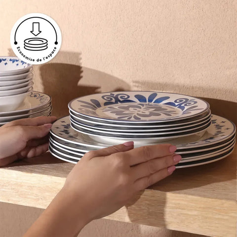  Service de table Karaca Zeher pour 6 personnes, 24 pièces 