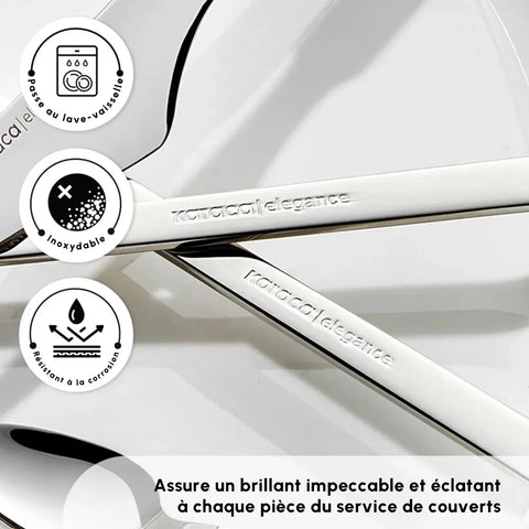 Ensemble de couverts Karaca Sedir Elegance pour 12 personnes, 84 pièces
