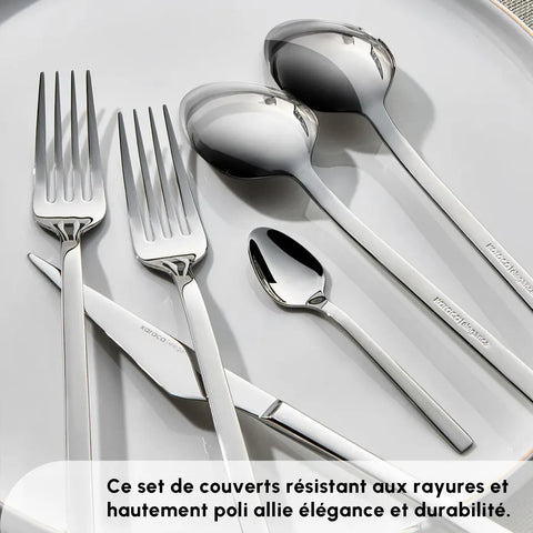 Ensemble de couverts Karaca Sedir Elegance pour 12 personnes, 84 pièces