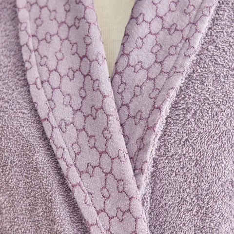 Ensemble de salle de bains familial Karaca Home Casita Flos, 6 pièces, gris lilas