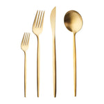 Ensemble de couverts Karaca Bella pour 6 personnes, 24 pièces, or mat