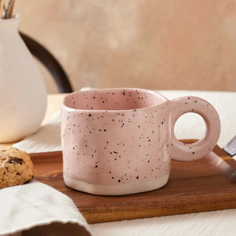 Coffret de mugs Karaca Pois, 2 pièces, 200 ml, céramique 