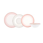 Service de table Karaca Pier pour 6 personnes, 24 pièces, porcelaine