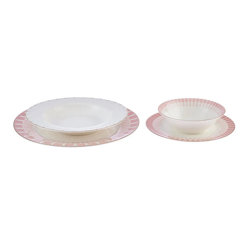 Service de table Karaca Pier pour 6 personnes, 24 pièces, porcelaine