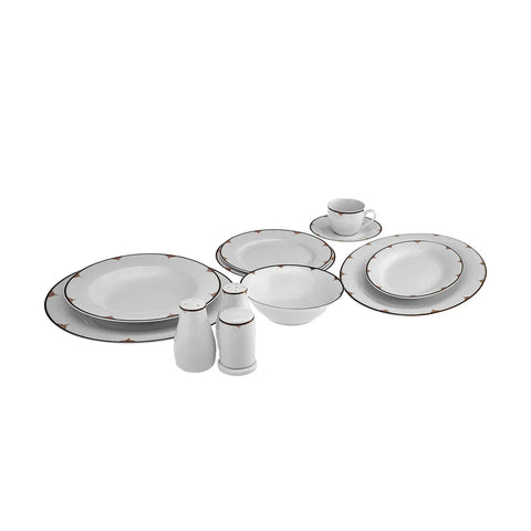 Service de table Karaca Nora pour 12 personnes, 74 pièces, New Generation Bone