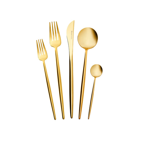 Ensemble de couverts Karaca Jupiter pour 6 personnes​, 30 pièces, or mat
