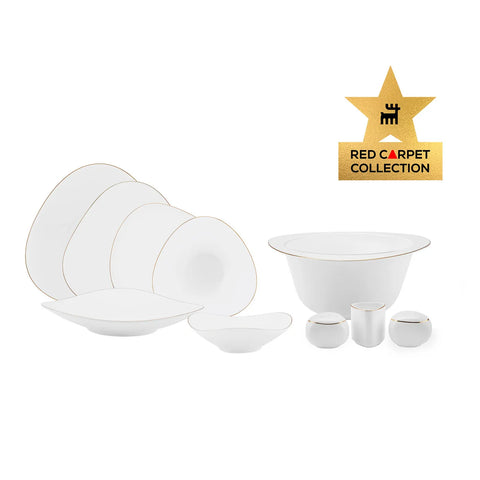 Karaca Red Carpet Collection Service de table Fine Pearl Extra Tristan pour 12 personnes, 62 pièces