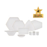 Karaca Red Carpet Collection Service de table Streamline Geo pour 12 personnes, 59 pièces