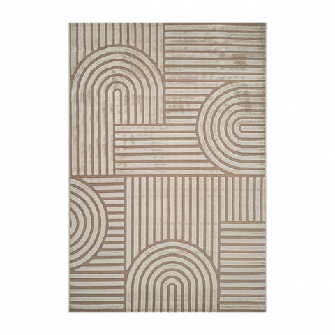 Tapis Kaşmir Halı 7/24 Scandinave Thor beige, 160x230 cm
