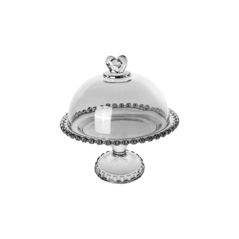 Cloche à gâteau sur pied Karaca Glory, 19 cm, anthracite
