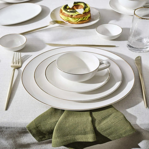 Service de table et Petit Déjeuner​ Karaca Marcelo pour 12 personnes, 88 pièces, New Generation Bone, or