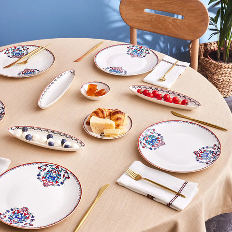 Service Petit Déjeuner Karaca Nakkaş pour 6 personnes, 14 pièces