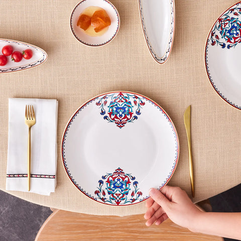 Service Petit Déjeuner Karaca Nakkaş pour 6 personnes, 14 pièces